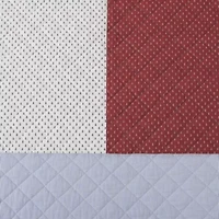 Nautical Anchor Flag Cotton Quilt Set