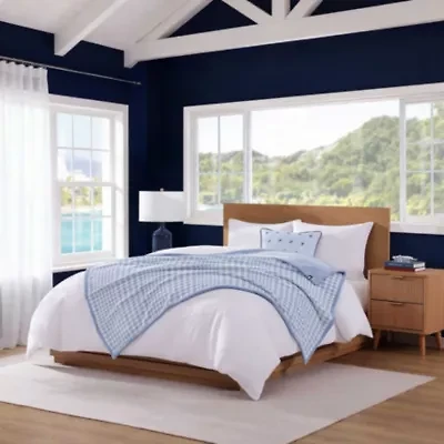 Modern Check Microfiber Throw