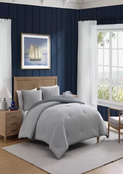 Sandbar Stripe Textured Cotton Comforter Set