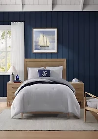 Sandbar Stripe Textured Cotton Comforter Set