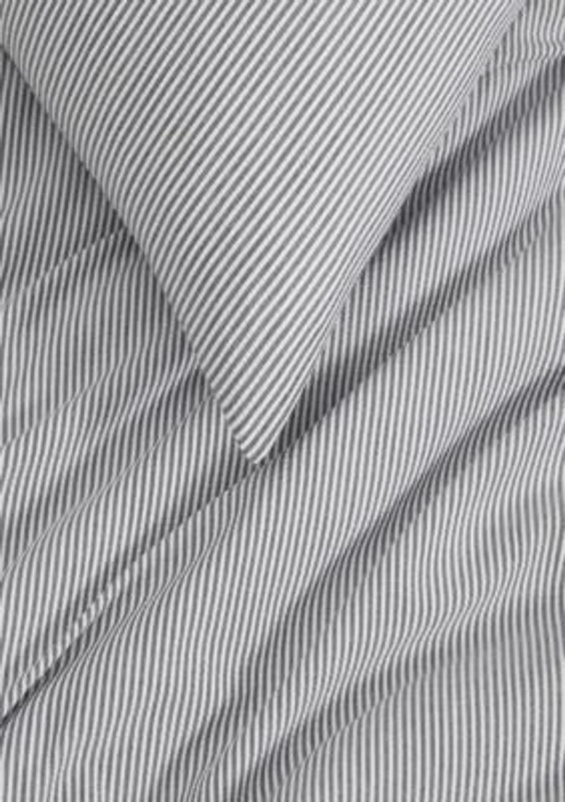 Sandbar Stripe Textured Cotton Comforter Set