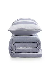 Capri Stripe Cotton Quilt Set