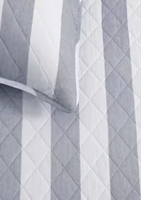 Capri Stripe Cotton Quilt Set