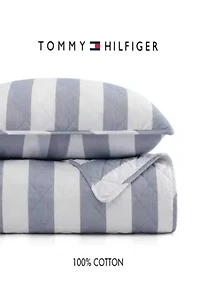 Capri Stripe Cotton Quilt Set