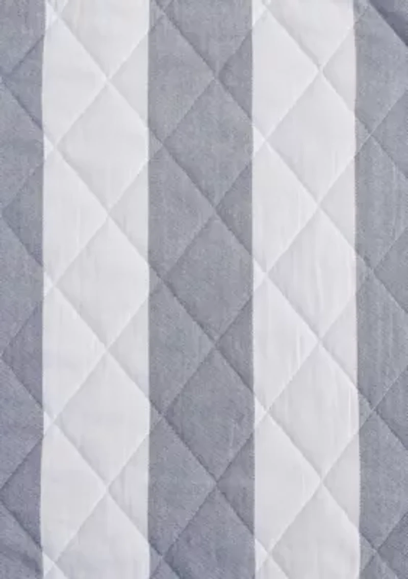 Capri Stripe Cotton Quilt Set