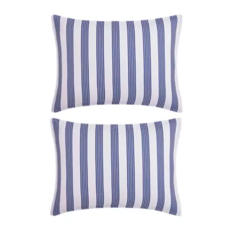 Campus Stripe Anchor Microfiber Comforter Set