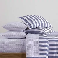 Campus Stripe Anchor Microfiber Comforter Set