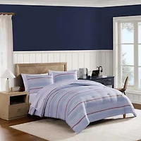 Lido Stripe Geo Microfiber Comforter Set
