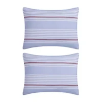 Lido Stripe Geo Microfiber Comforter Set