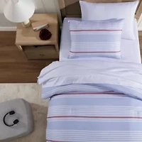 Lido Stripe Geo Microfiber Comforter Set