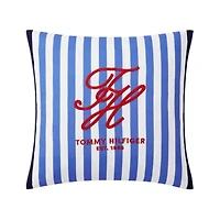 Beachfront Stripe Cotton Decorative Pillow