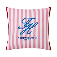 Beachfront Stripe Cotton Decorative Pillow