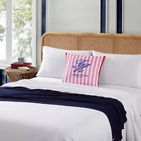 Beachfront Stripe Cotton Decorative Pillow