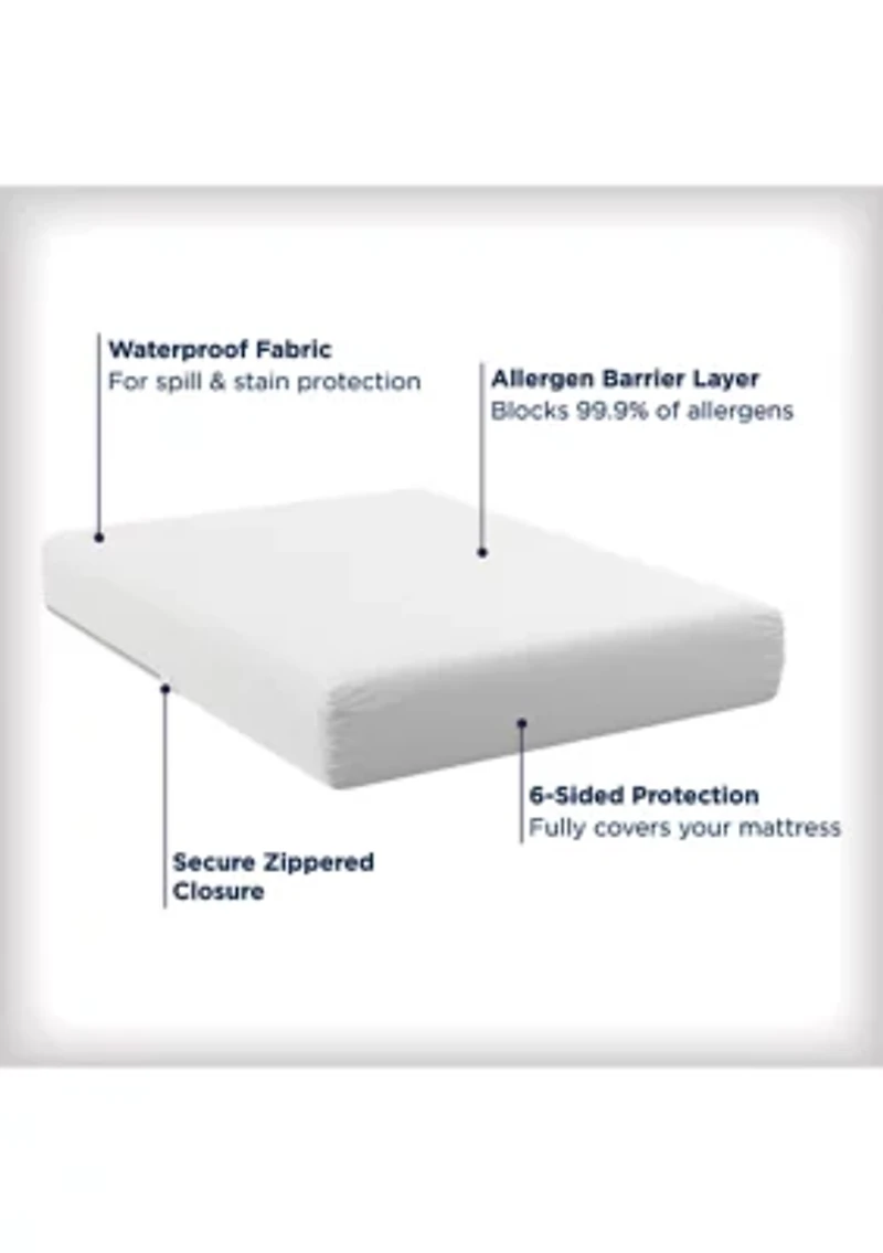 Waterproof Allergy Protection Zippered Mattress Protector