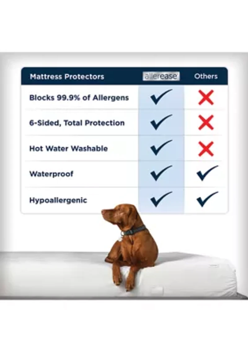 Waterproof Allergy Protection Zippered Mattress Protector