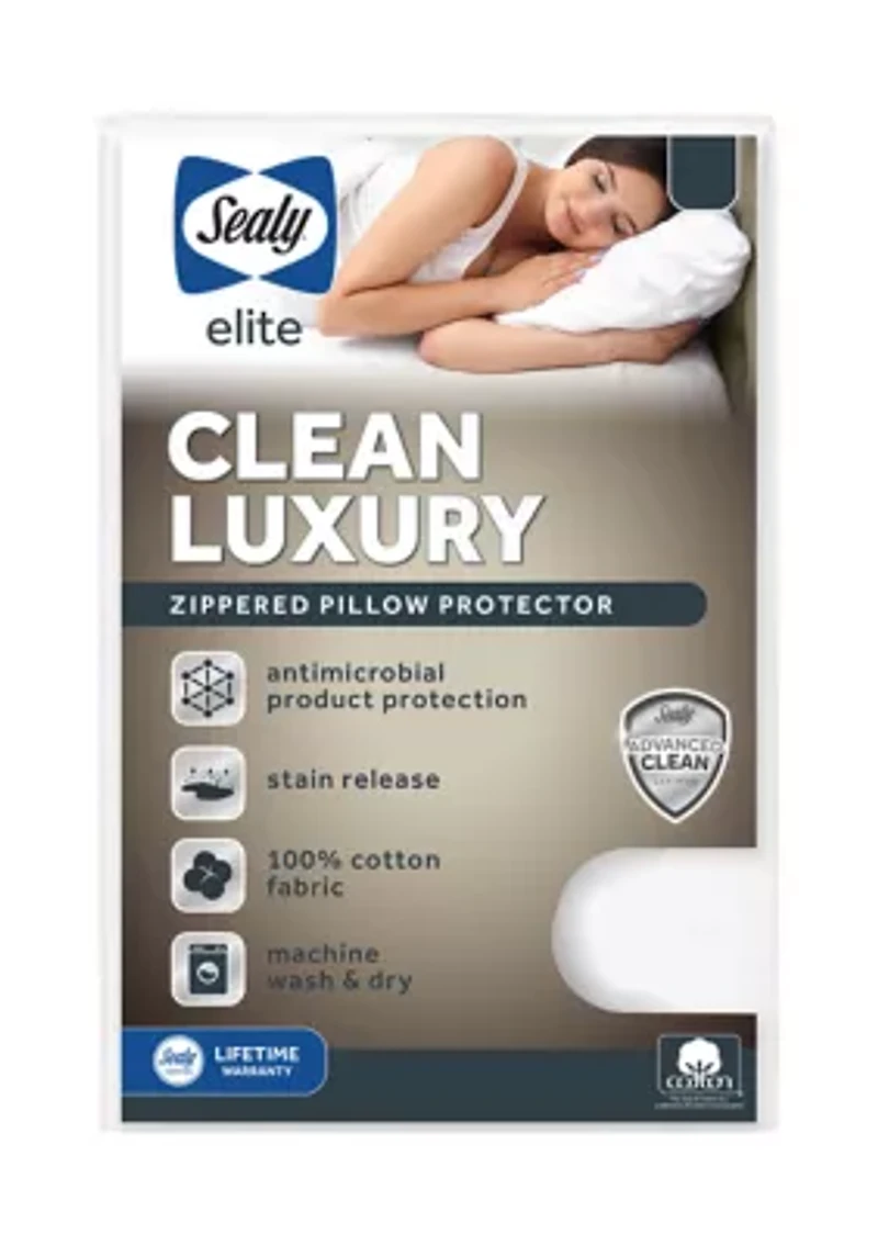 Elite Clean Luxury Zippered Pillow Protector