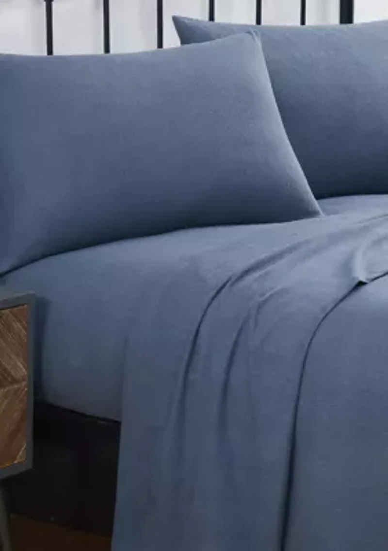 Solid Flannel Sheet Set