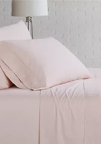 200 Thread Count Cotton Solid Percale Sheet Set