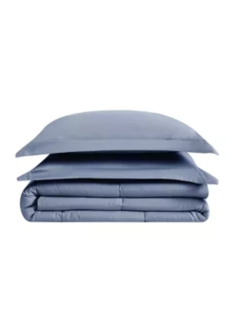 Garment Wash Solid Comforter Set