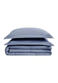 Garment Wash Solid Comforter Set