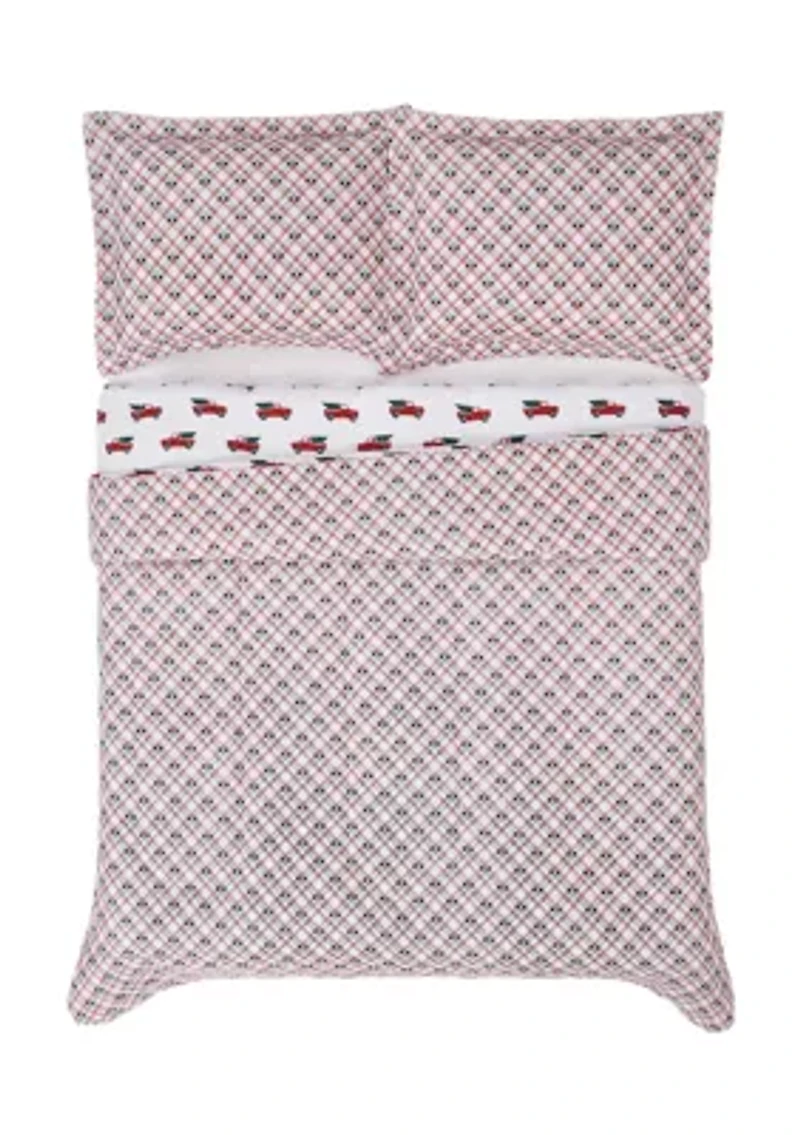 Novelty Plaid Comforter Set