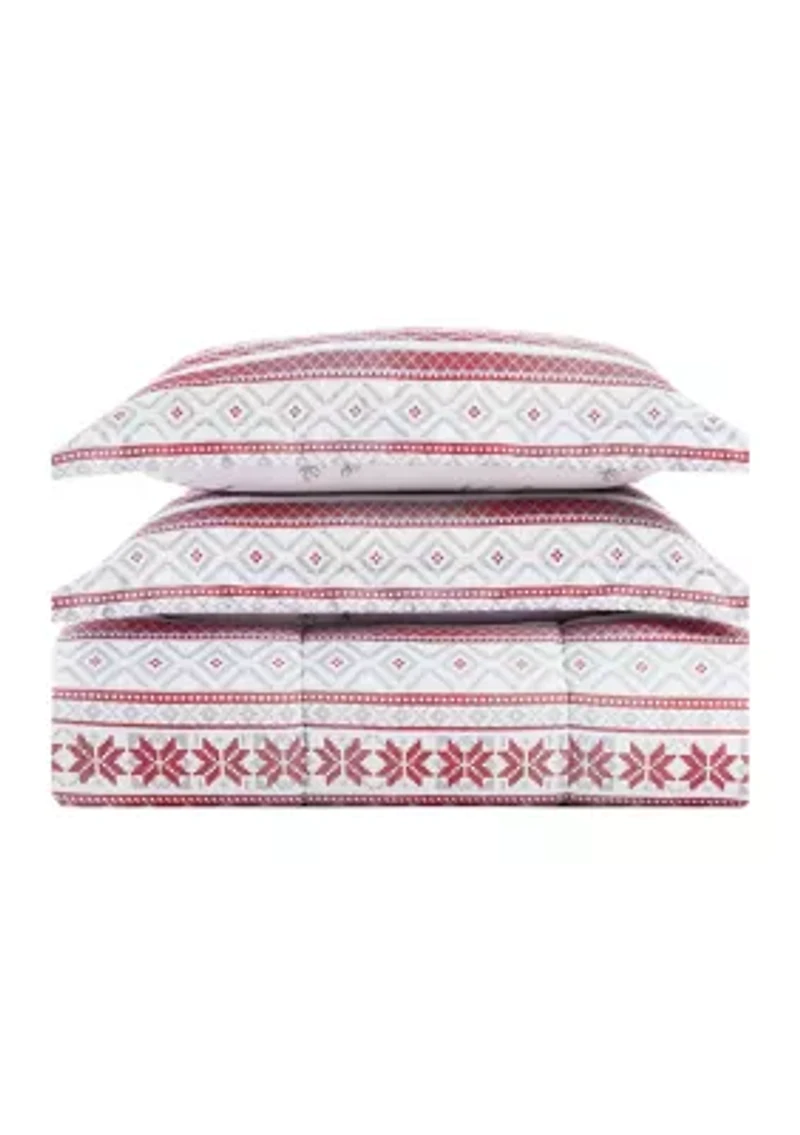 Holiday Fairisle Comforter Set