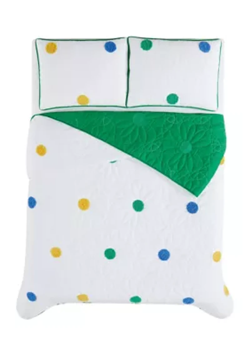 Textured Pom Quilt Set