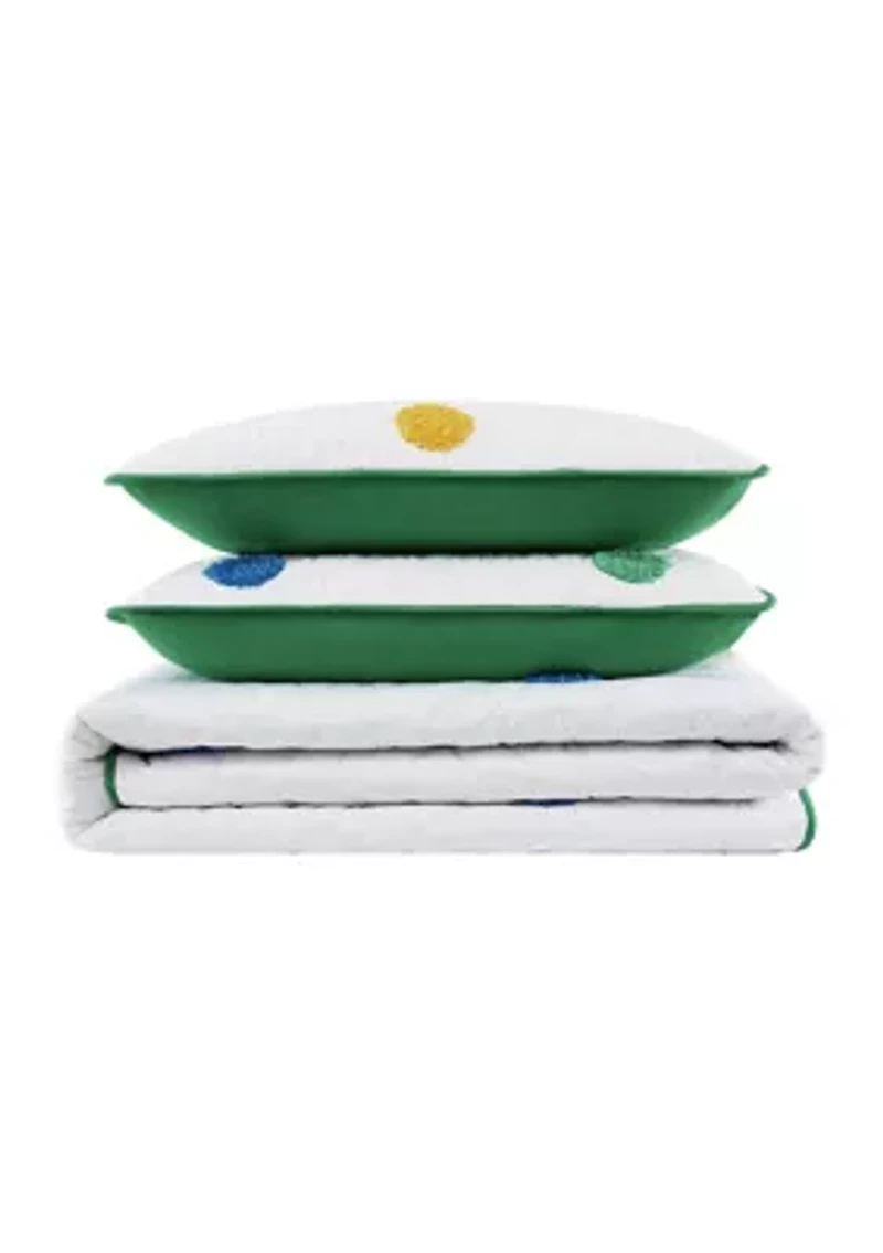 Textured Pom Quilt Set