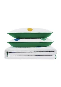 Textured Pom Quilt Set