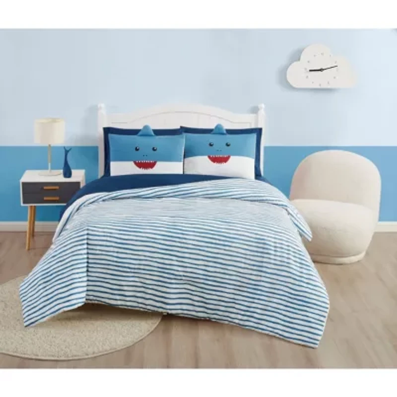 My World Happy Shark 5 Piece Twin Bed a Bag