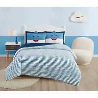 My World Happy Shark 5 Piece Twin Bed a Bag