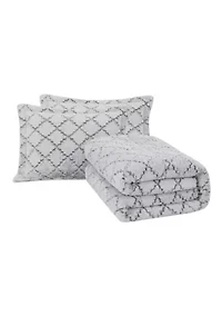 Textured Ogee Comforter Set