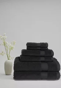 Royal Velvet Signature Solid Green 6 Piece Towel Set