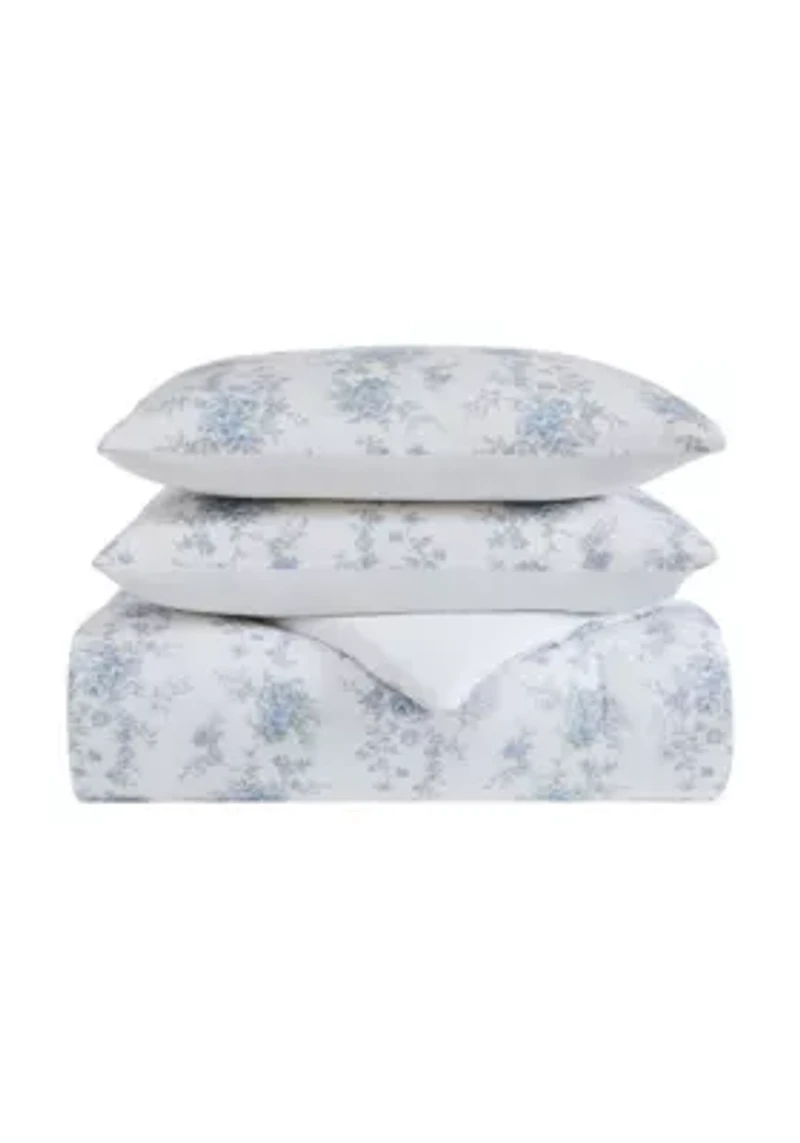 The Farmhouse by Rachel Ashwell British Rose King 3 Piece Comforter Set