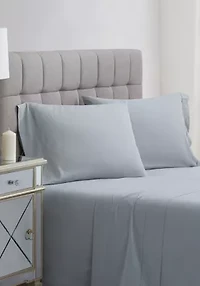 Charisma 400TC Percale Cotton White Standard Pillowcase Pair