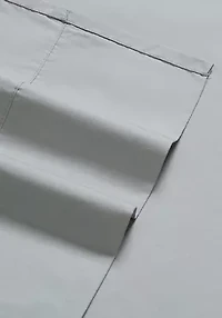 Charisma 400TC Percale Cotton White Standard Pillowcase Pair