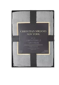 Christian Siriano NY® Zero Twist Textured Bath Gift Set White