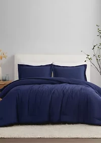 Brooklyn Loom Solid 100% Linen Comforter Set