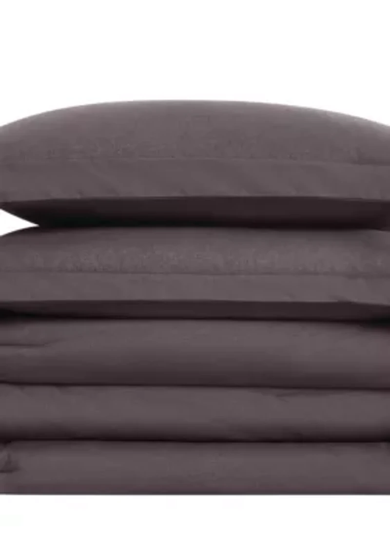 Brooklyn Loom Solid 100% Linen Comforter Set