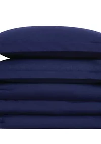 Brooklyn Loom Solid 100% Linen Comforter Set