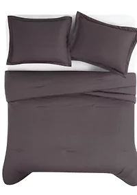 Brooklyn Loom Solid 100% Linen Comforter Set