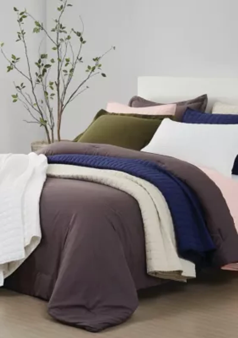 Brooklyn Loom Solid 100% Linen Comforter Set