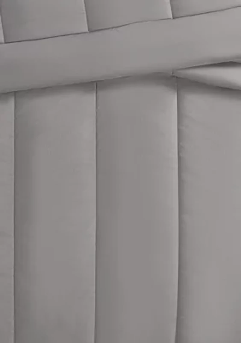 Brooklyn Loom Solid Cotton Percale Navy Twin/Twin XL 2 Piece Comforter Set