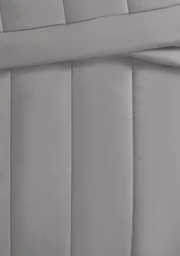 Brooklyn Loom Solid Cotton Percale Navy Twin/Twin XL 2 Piece Comforter Set