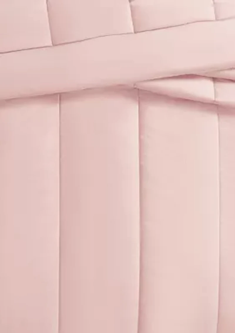 Brooklyn Loom Solid Cotton Percale Navy Twin/Twin XL 2 Piece Comforter Set