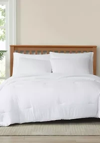 Truly Soft Crinkle Garment Wash White Twin/Twin XL 2 Piece Comforter Set