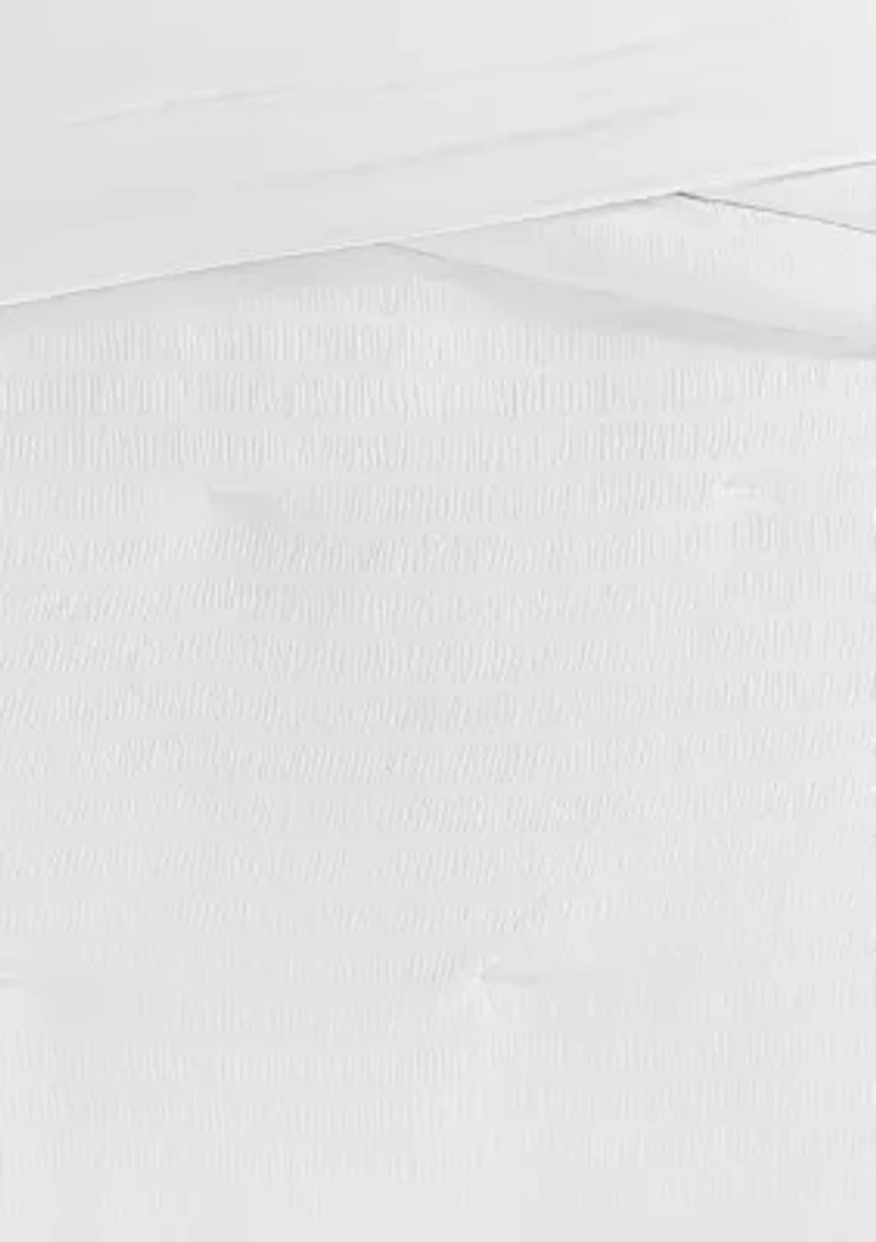 Truly Soft Crinkle Garment Wash White Twin/Twin XL 2 Piece Comforter Set