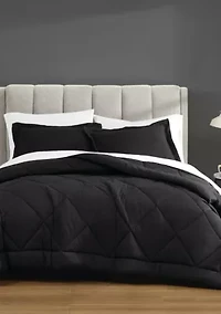 Cannon Solid Percale Light Blue Full/Queen 3 Piece Comforter Set