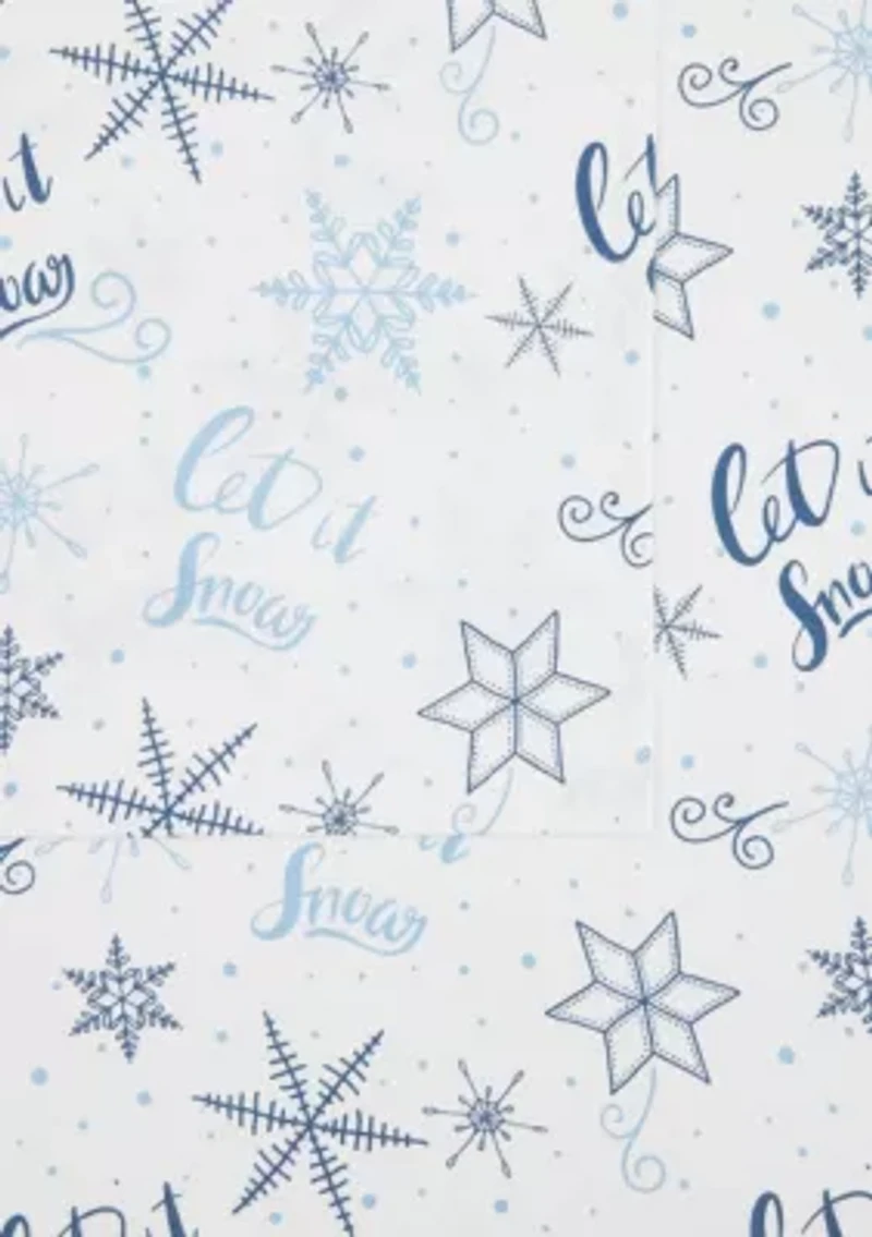 Truly Soft Let It Snow Full Flannel Sheet Set