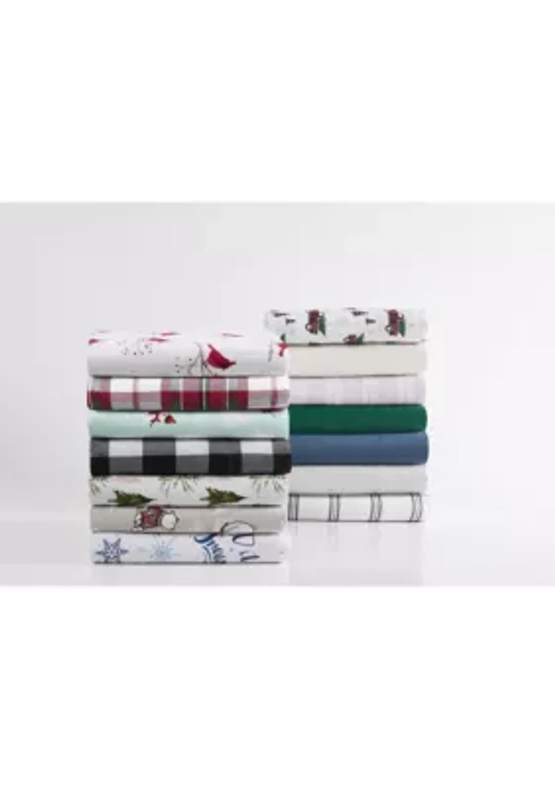 Truly Soft Trees Full Flannel Sheet Set